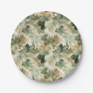 Little Hunter Duck Deer Hunting Camo Boy Paper Plates