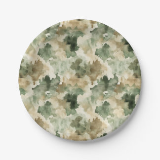 Little Hunter Duck Deer Hunting Camo Boy Paper Plates