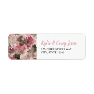 Little Hunter Duck Hunting Camo Girl Baby Shower Label