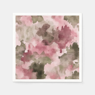 Little Hunter Duck Hunting Camo Girl Baby Shower Napkins