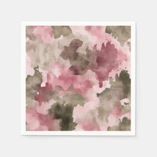 Little Hunter Duck Hunting Camo Girl Baby Shower Napkins