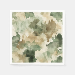 Little Hunter Duck or Deer Hunting Camo Boy Napkins