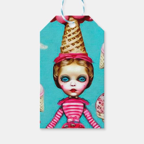Little Ice Cream Doll Gift Tags