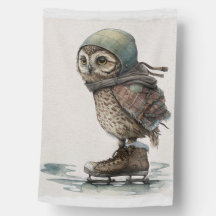 Little Ice Skater House Flag