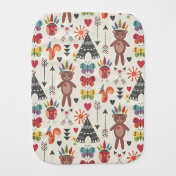 Little Indians Burp Cloth by BohemianGypsyJane at Zazzle