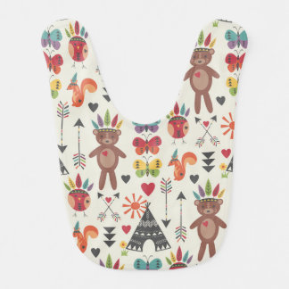 Little Indians Reversable Baby Bib