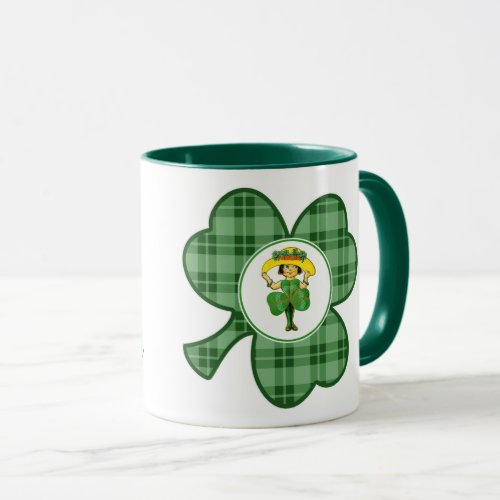 Little Irish Girl  Custom Name St Patricks Day  Mug