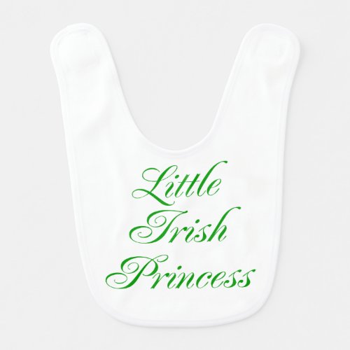 Little Irish Princess Baby Bib