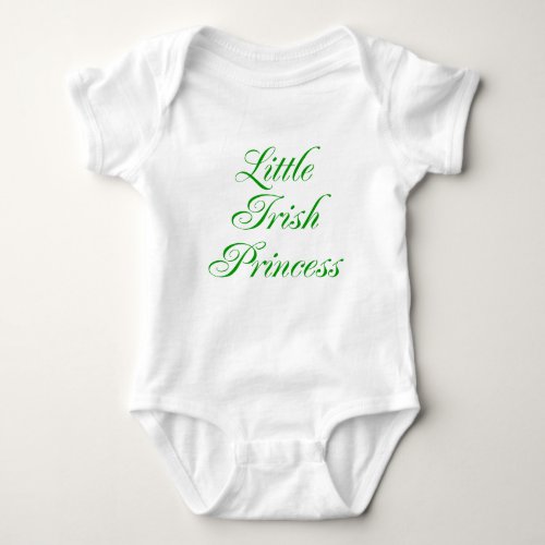 Little Irish Princess Baby Bodysuit