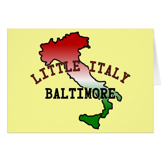 Little Italy Baltimore Cards (Front Horizontal)