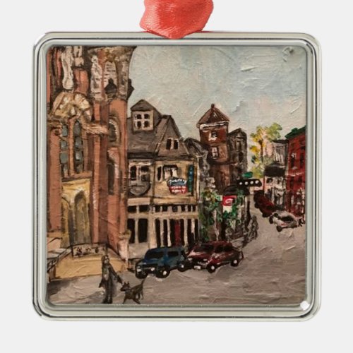 Little Italy Cleveland Ohio Painting Ornament