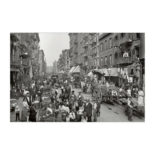 Little Italy _ Mulberry Street _ New York 1900 Acrylic Print