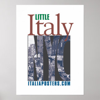 Little Italy New York City Logo Poster