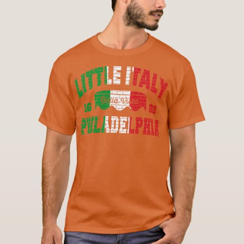 Little Italy Philadelphia Italian Flag Bella Vista T_Shirt