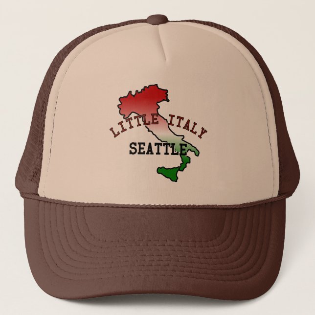 Little Italy Seattle Trucker Hat (Front)