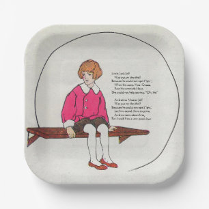 Little Jack Jelf, Mother Goose Nursery Rhyme Paper Plates