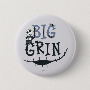 Little Jack Skellington - Big Grin Button