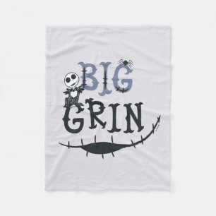 Little Jack Skellington - Big Grin Fleece Blanket