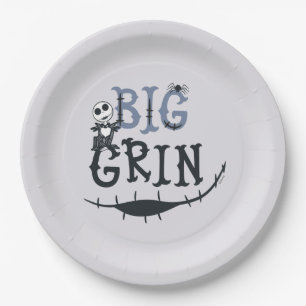 Little Jack Skellington - Big Grin Paper Plates