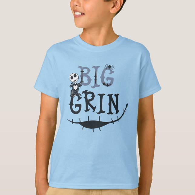 Little Jack Skellington - Big Grin T-Shirt (Front)