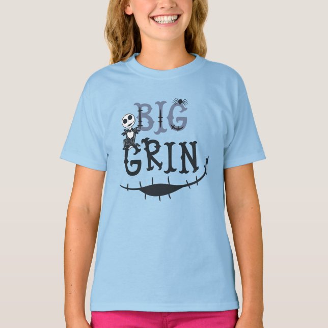 Little Jack Skellington - Big Grin T-Shirt (Front)