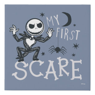 Little Jack Skellington - My First Scare Faux Canvas Print