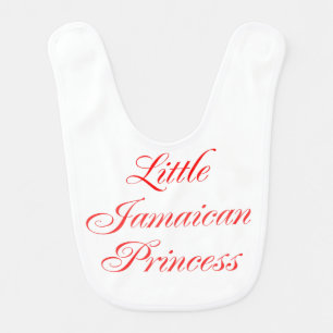 Little Jamaican Princess baby bib