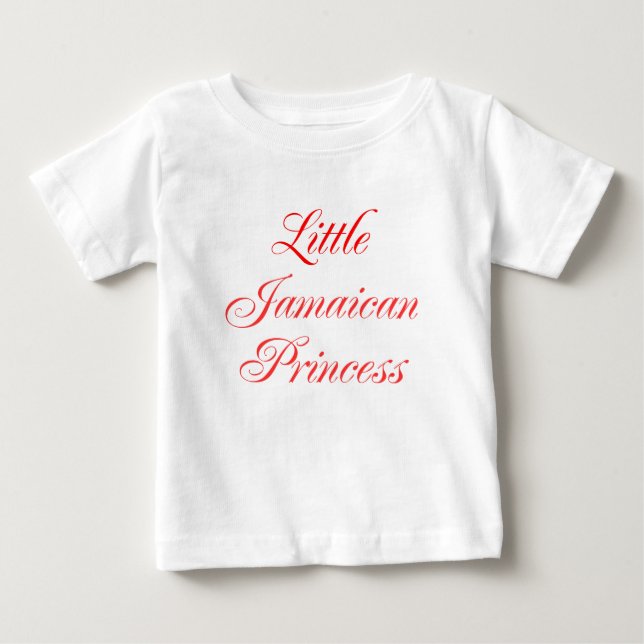 Little Jamaican Princess Baby T-Shirt (Front)