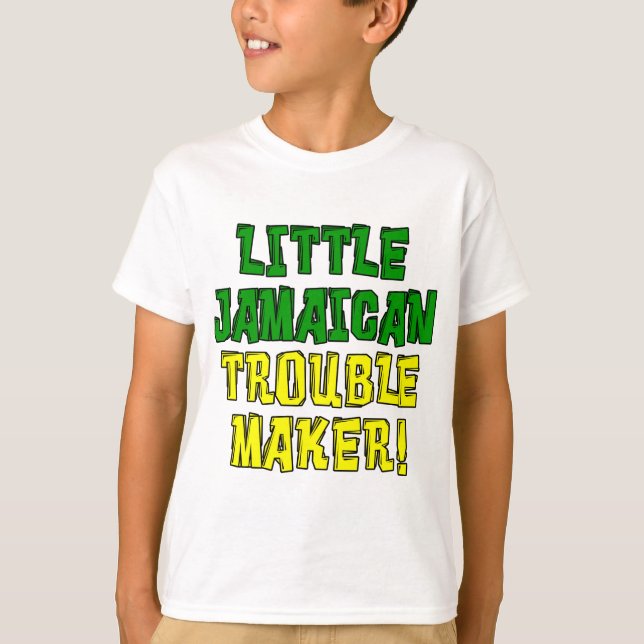 Little Jamaican Trouble Maker T-Shirt (Front)
