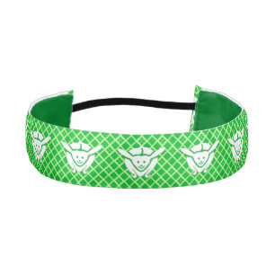 Little Japanese rabbit, green background Athletic Headband