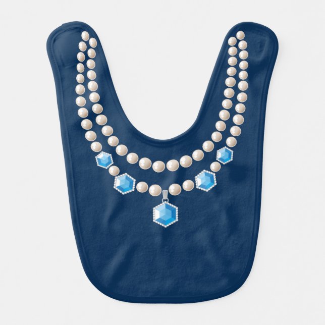 Little Jewel (sapphires) Bib (Front)
