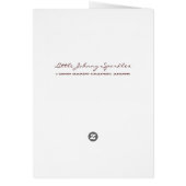 Little Johnny Sparkles Cards (Back)