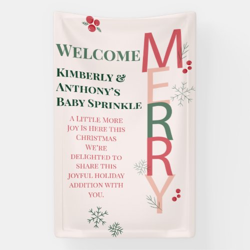 Little Joy More Joy This Christmas Baby Sprinke Banner