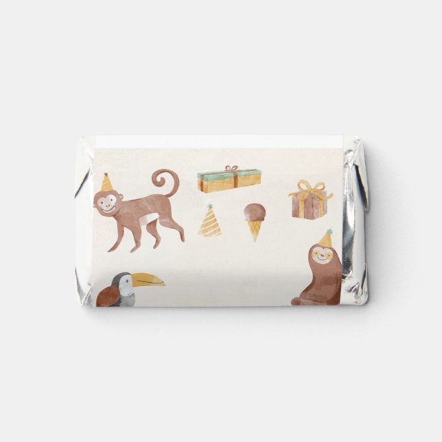 Little Jungle Animals Birthday Hershey's Miniatures (Front)