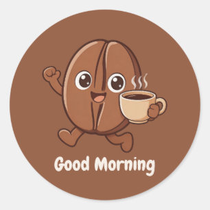 Little Kaka – Good Morning Classic Round Sticker