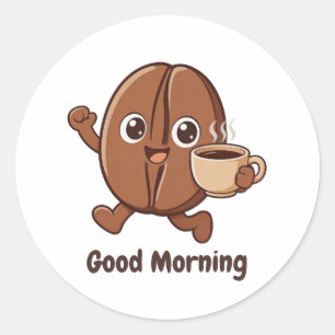 Little Kaka – Good Morning Classic Round Sticker