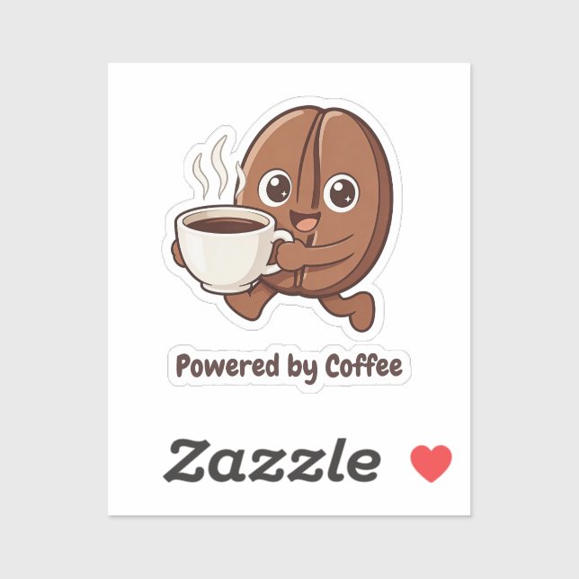 Little Kaka – Powered by Coffee Sticker (Sheet)
