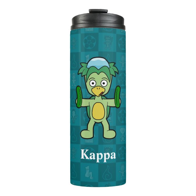 Little Kappa Checkerboard Yokai Thermal Tumbler (Front)