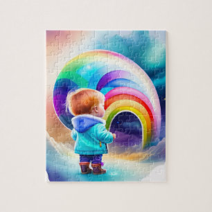 Little Kid Colorful Fantasy World Rainbow Jigsaw Puzzle