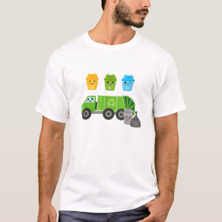 Little Kid Who Love Garbage Day T-Shirt
