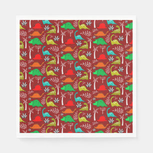 Little Kids Dinosaur Nursery Decor Napkins
