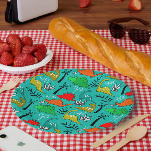 Little Kids Dinosaur Nursery Decor Paper Plates