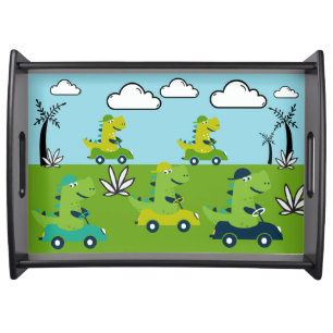Little Kids Dinosaur Nursery Decor Serving Tray