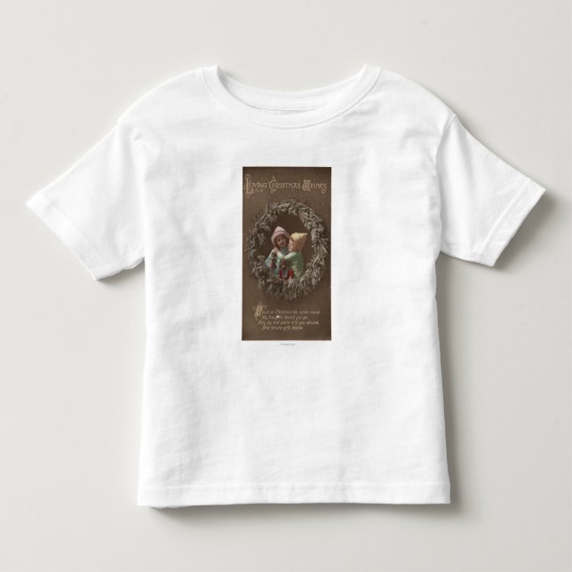 Little Kids Embracing Toddler T-shirt (Front)