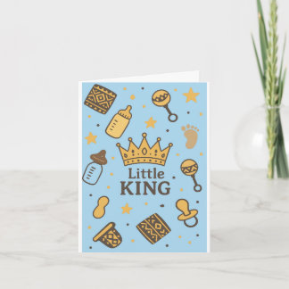 Little King Baby Shower Invitation
