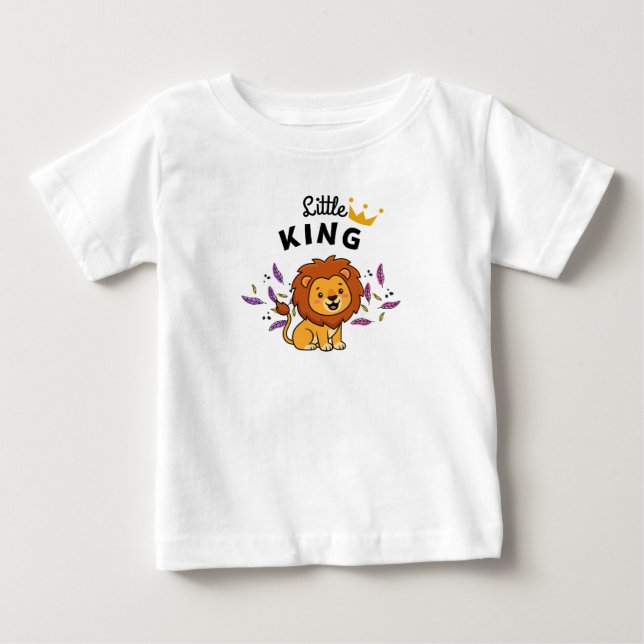 Little King Designed  Baby T-Shirt (Front)