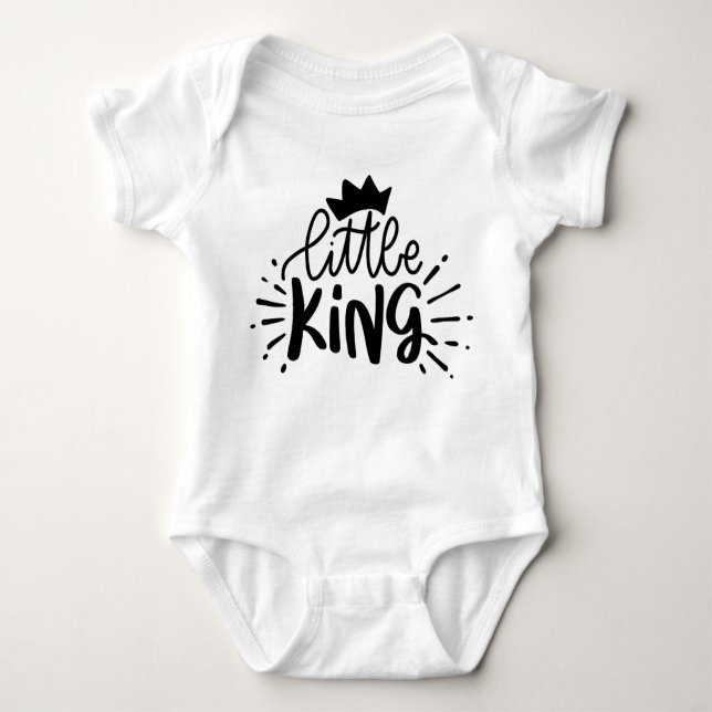 Little King Funny Humor Bodysuits One-Pieces (Front)