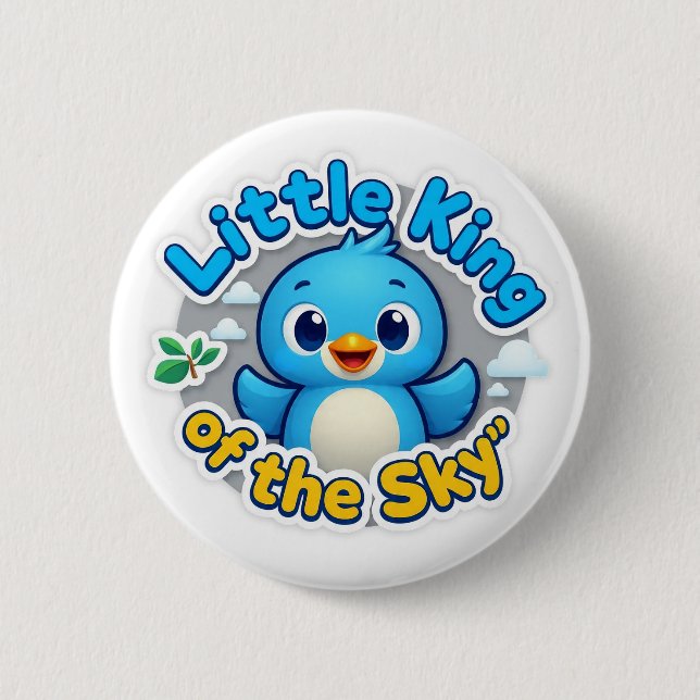 Little King of the Sky Button (Front)