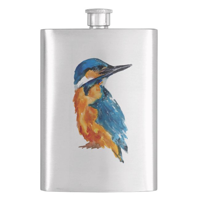 Little Kingfisher Bird Flask (Front)