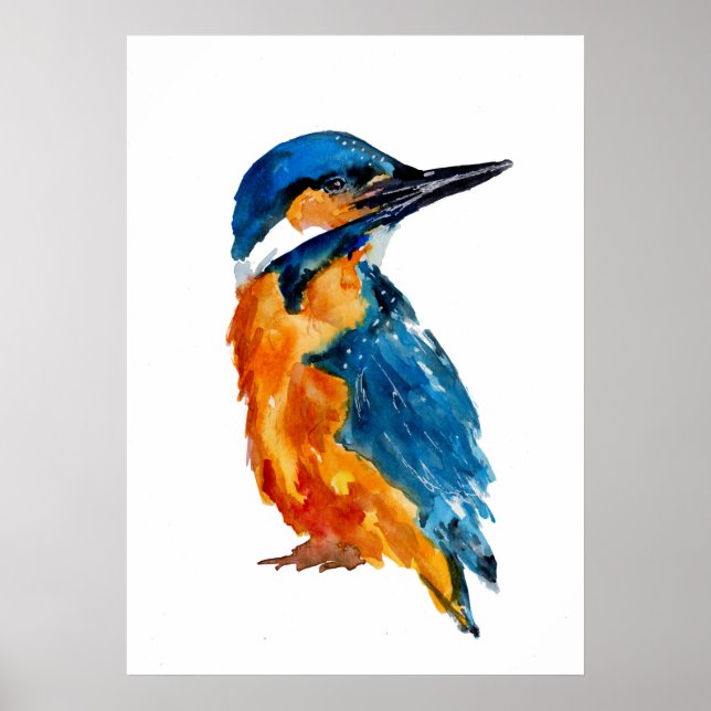 Little Kingfisher Bird Poster (Front)